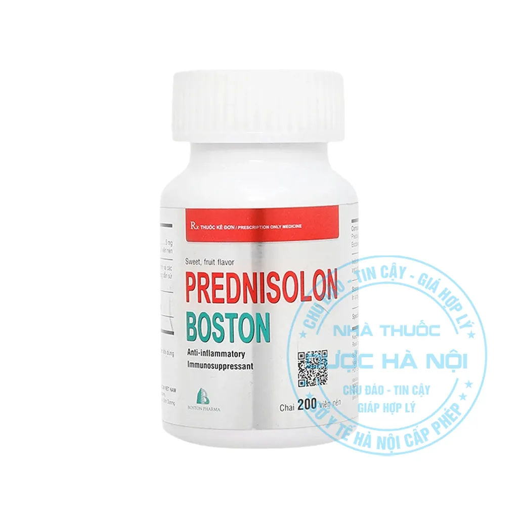 Thuốc Prednisolon Boston 5mg