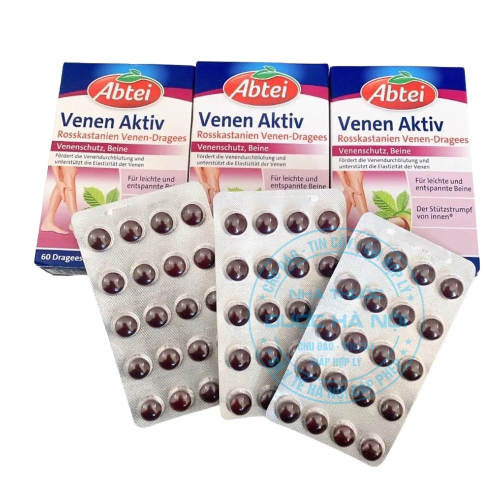 Viên uống Abtei Venen Aktiv Rosskastanien Venen-Dragees
