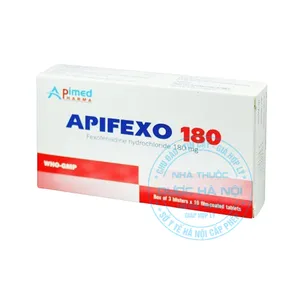 Thuốc Apifexo 180 điều trị ác triệu chứng của viêm mũi dị ứng, nổi mề đay mãn tính