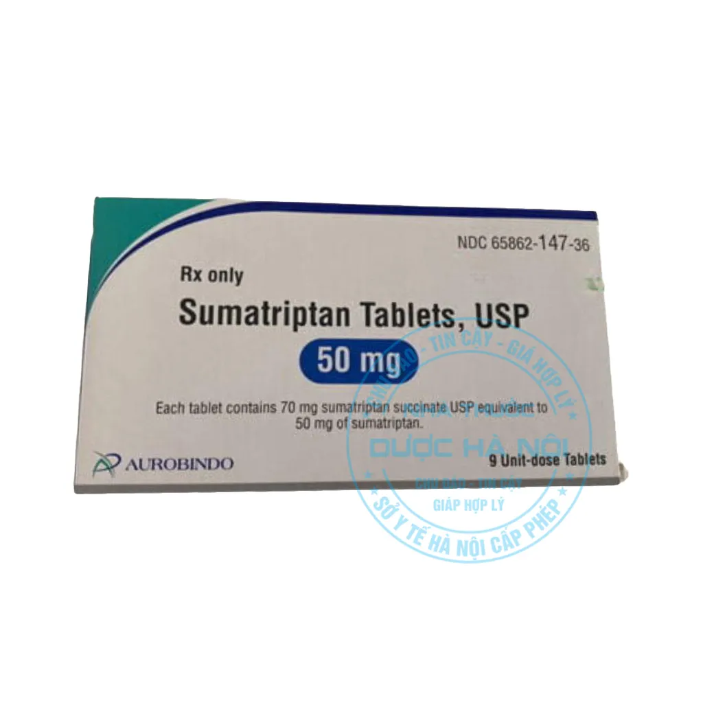 Thuốc Sumatriptan Tablets USP 50mg