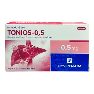 Thuốc Tonios-0.5 điều trị kiểm soát cho bệnh nhân nhiễm virus HBV