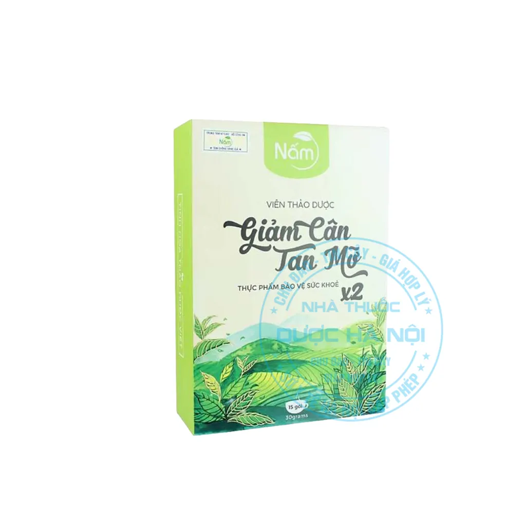 Viên thảo dược Giảm Cân Tan Mỡ Nấm X2