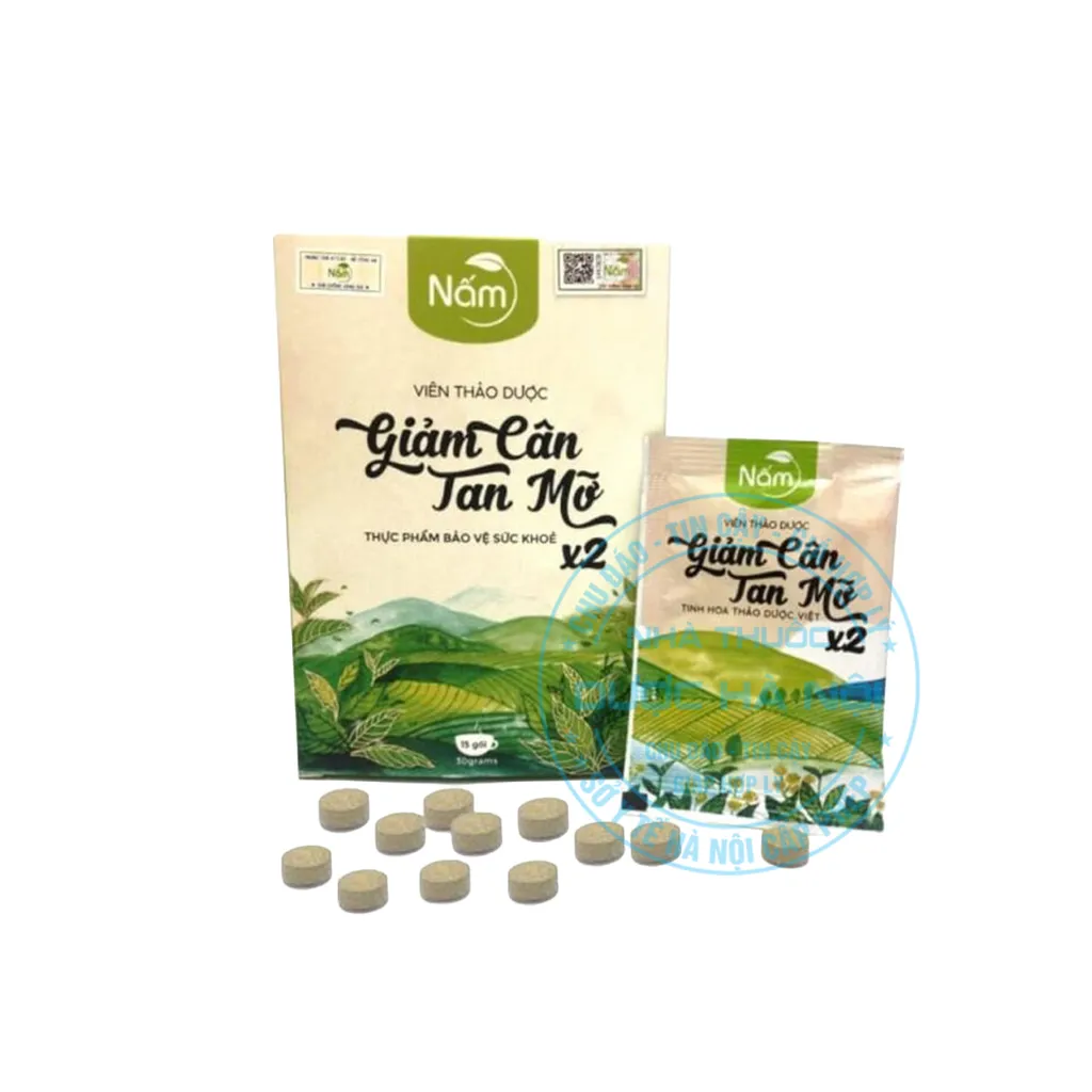 Viên thảo dược Giảm Cân Tan Mỡ Nấm X2