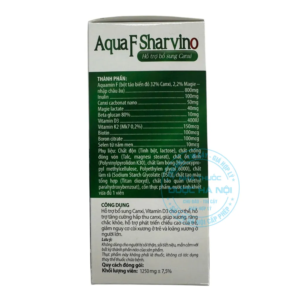 Viên uống Canxi Aqua F Sharvino