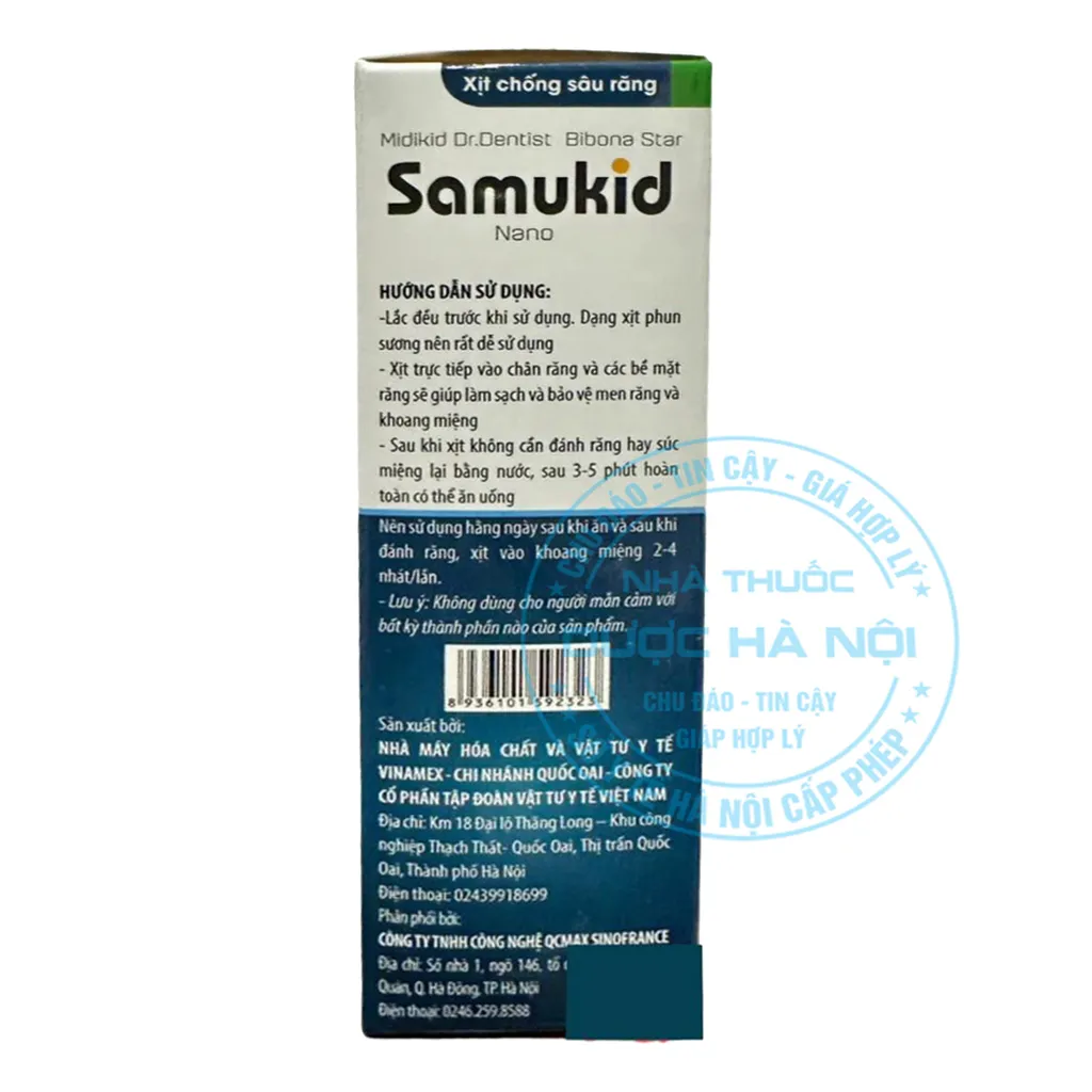 Xịt Midkid Dr.Dentist Bibona Star Samukid Nano