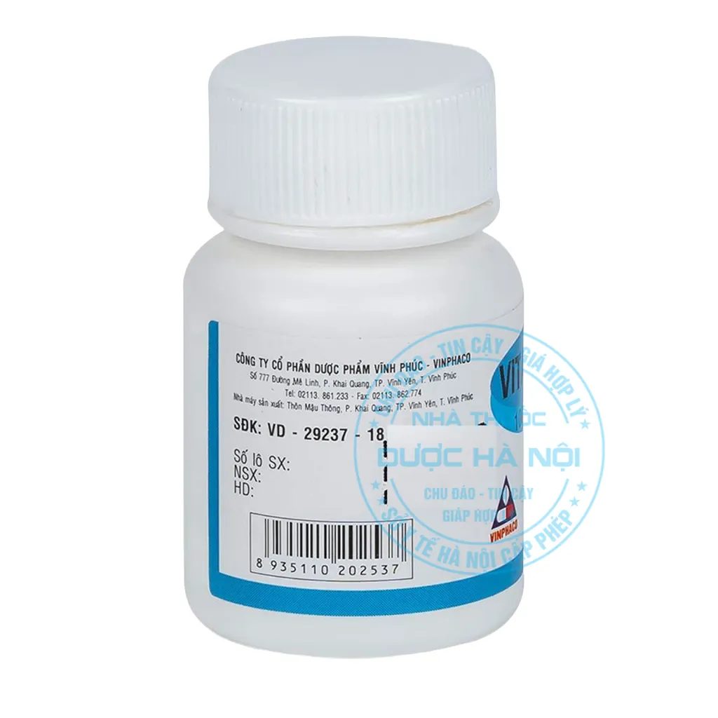 Thuốc Vitamin B1 10mg Vinphaco
