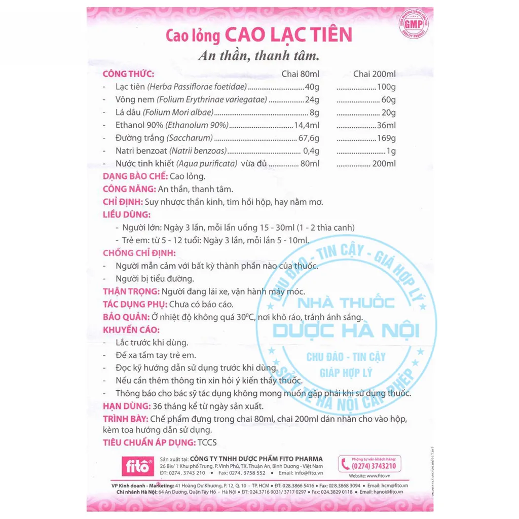 Cao Lạc Tiên Fito Pharma