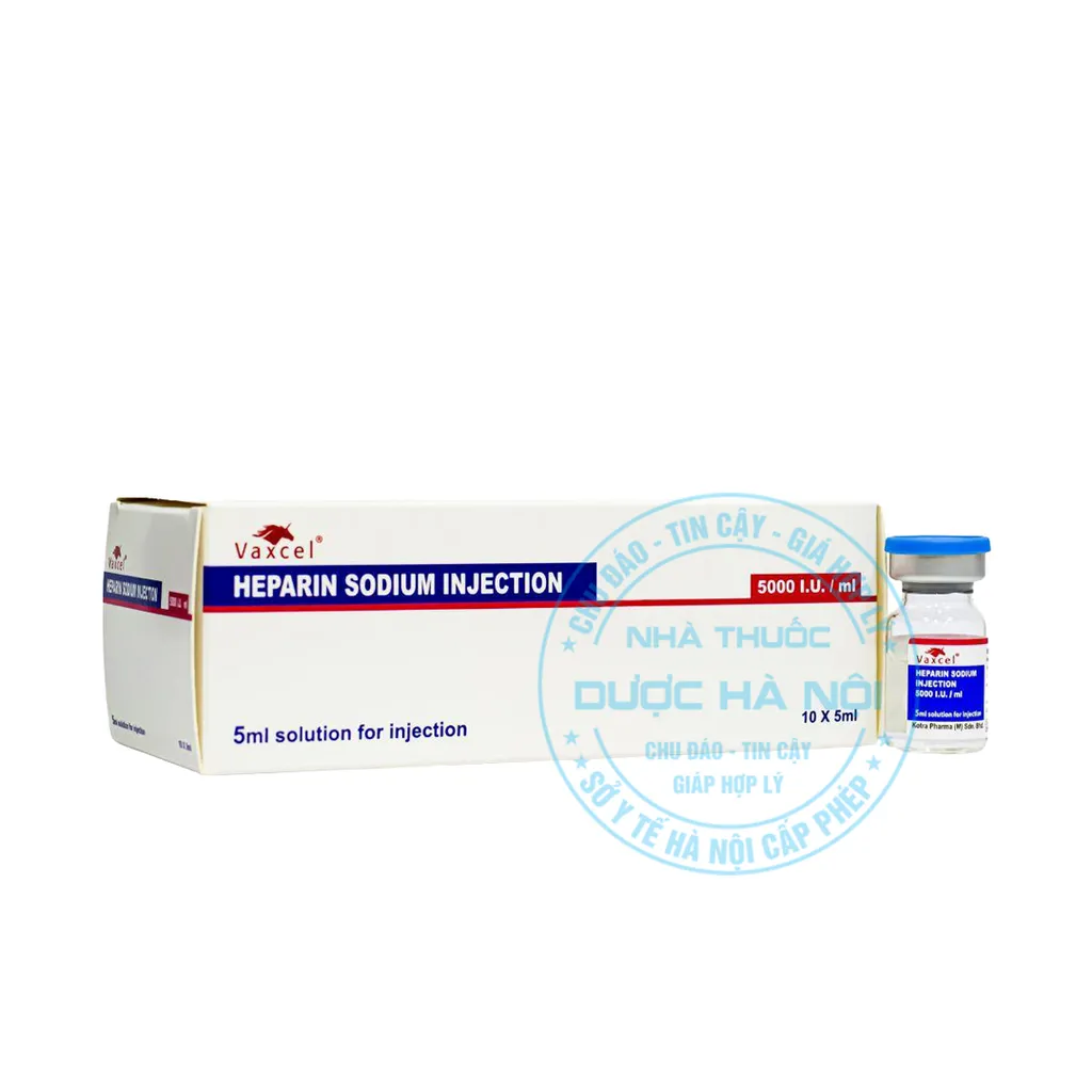 Thuốc Vaxcel Heparin Sodium Injection 5000 IU/ml