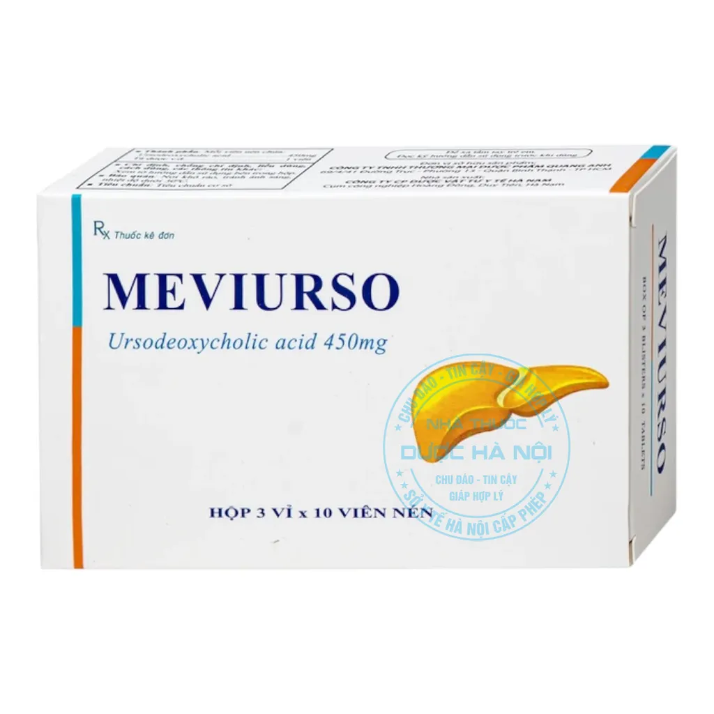 Thuốc trị sỏi mật Meviurso 450mg