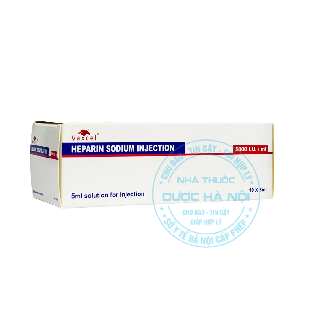 Thuốc Vaxcel Heparin Sodium Injection 5000 IU/ml