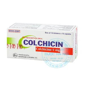 Thuốc Colchicin 1mg Khapharco điều trị gout cấp tính và dự phòng hiệu quả