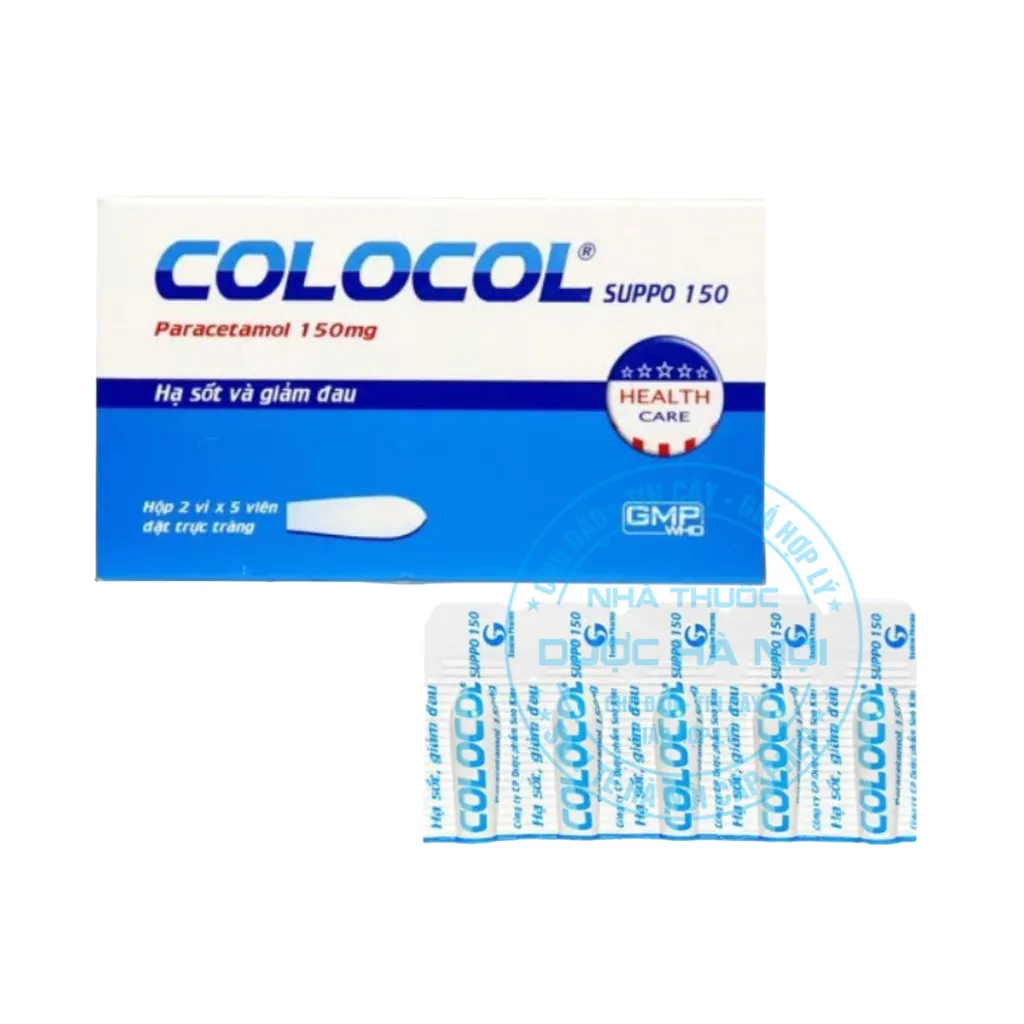 Thuốc Colocol suppo 150mg