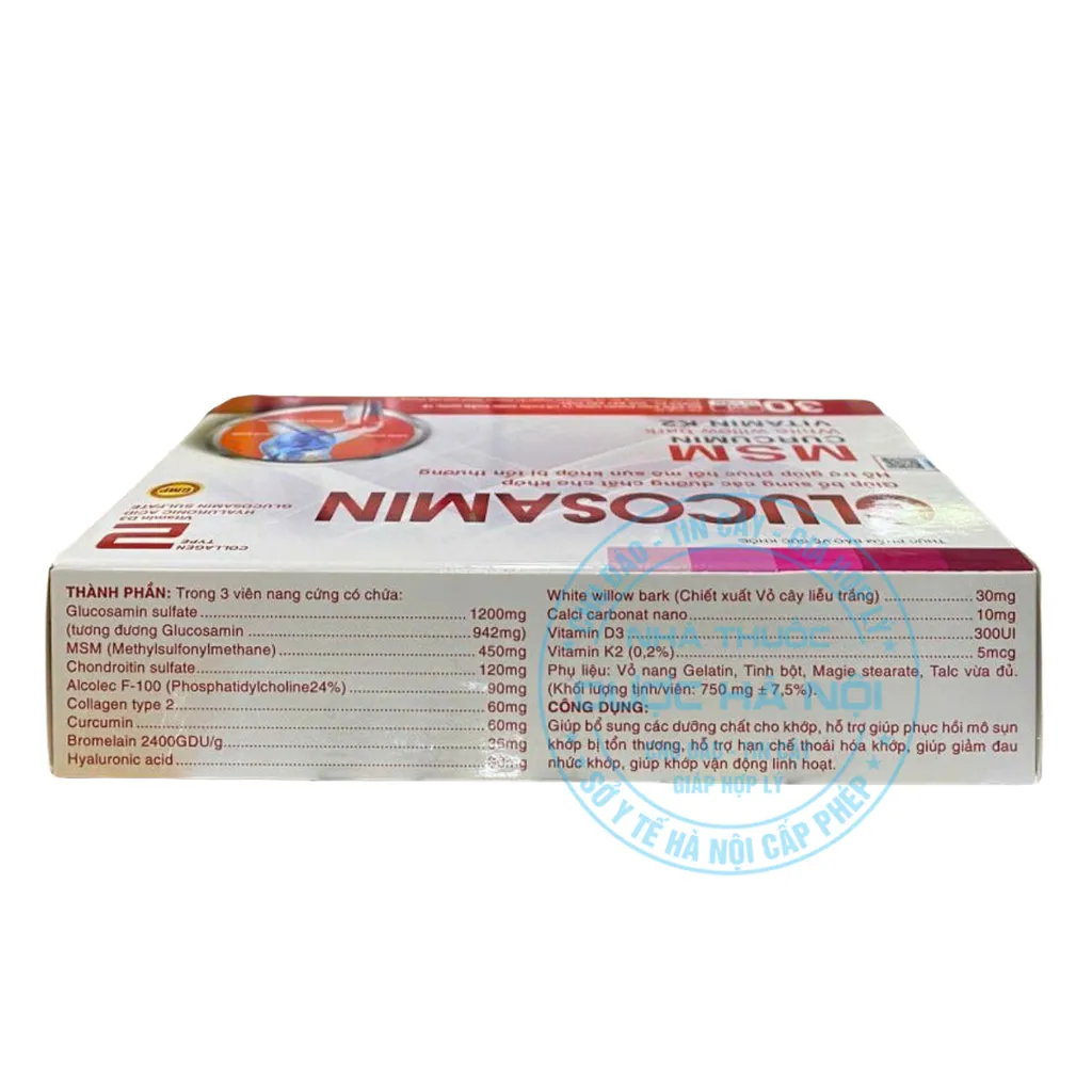 Viên uống Glucosamin MSM Curcumin Vitamin K2
