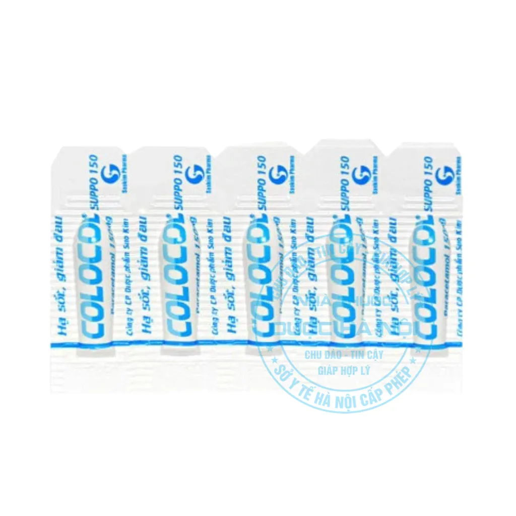 Thuốc Colocol suppo 150mg