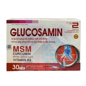 Viên uống Glucosamin MSM Curcumin Vitamin K2 hỗ trợ duy trì và phục hồi sức khỏe khớp