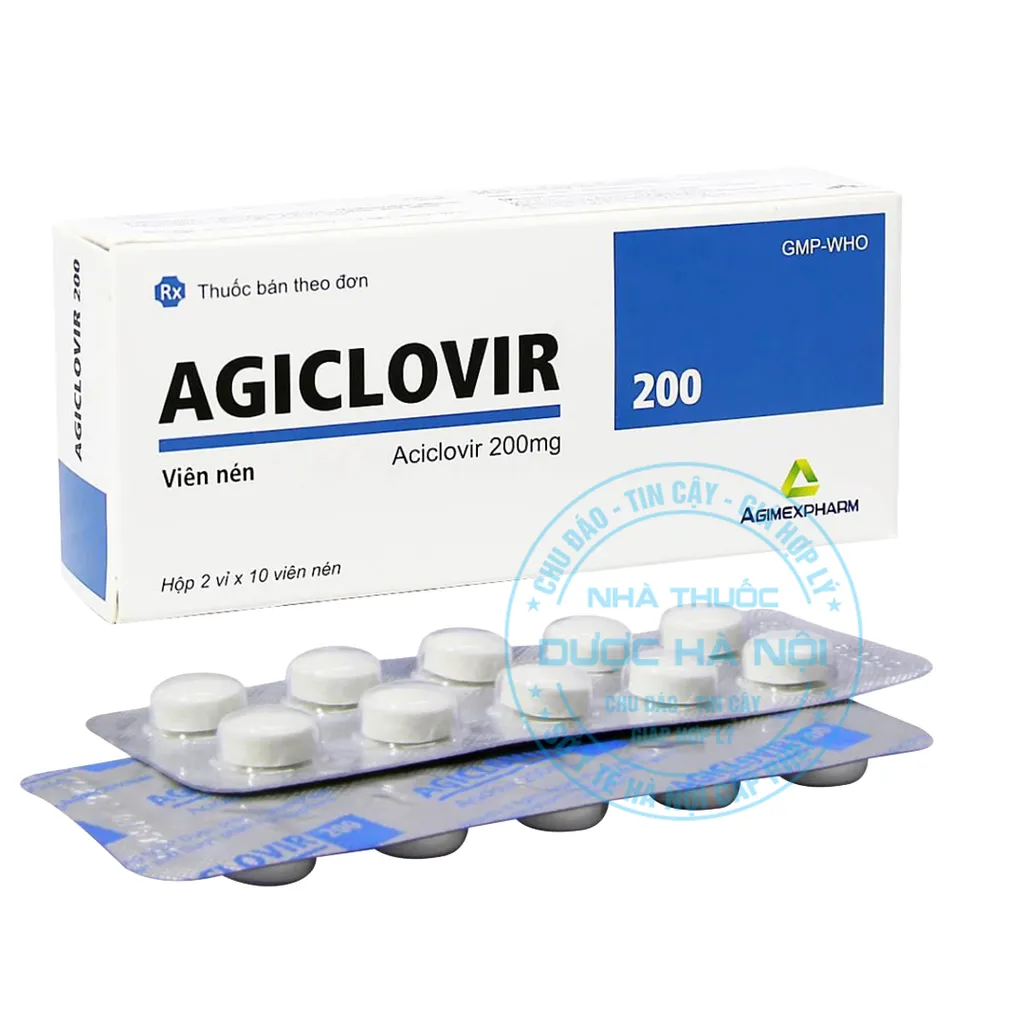 Thuốc Agiclovir 200