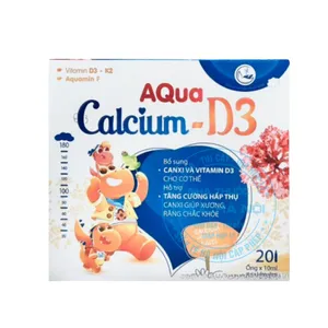 Siro Aqua Calcium - D3 bổ sung canxi và các dưỡng chất thiết yếu cho xương, răng và hệ miễn dịch