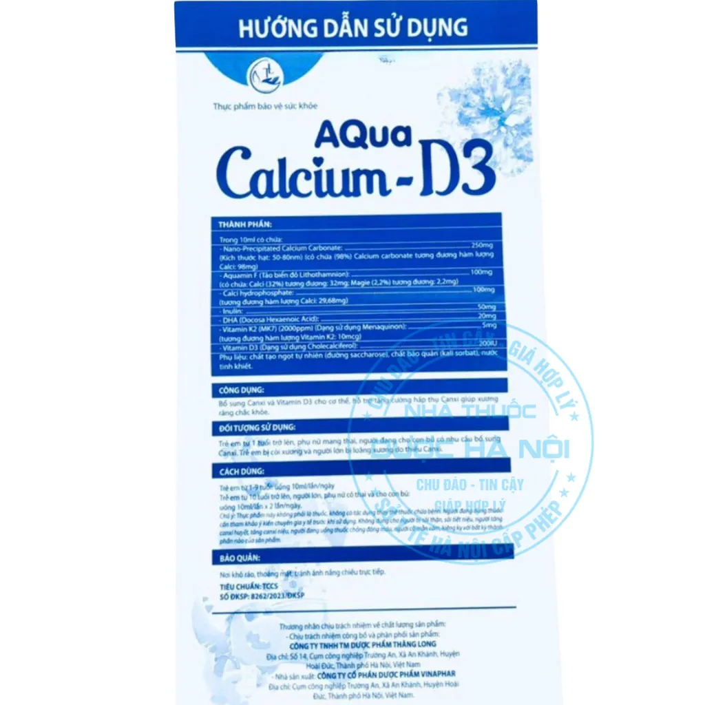 Siro Aqua Calcium - D3