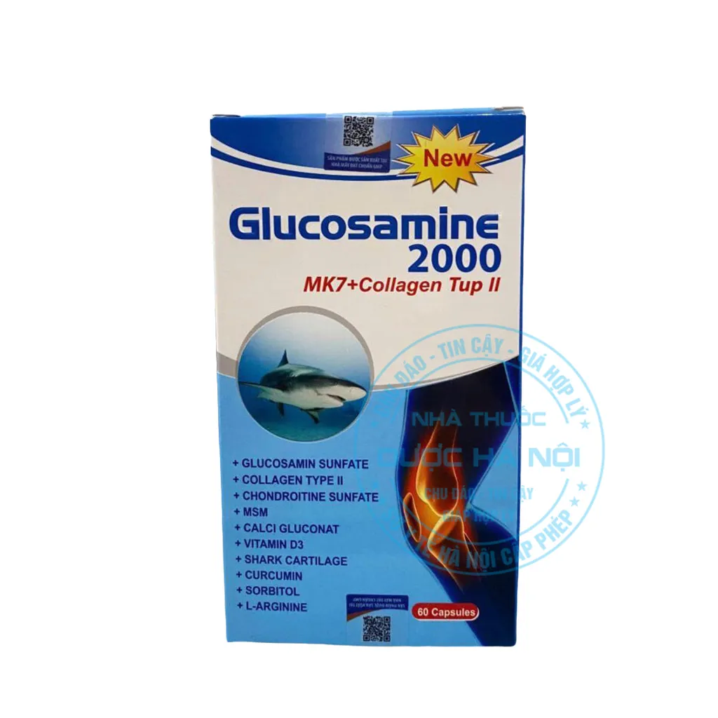 Viên uống Glucosamine 2000 MK7 + Collagen Tup II