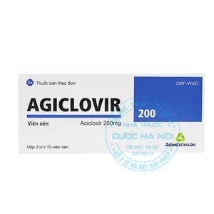 Thuốc Agiclovir 200 điều trị các bệnh do virus herpes gây ra, từ herpes môi, sinh dục