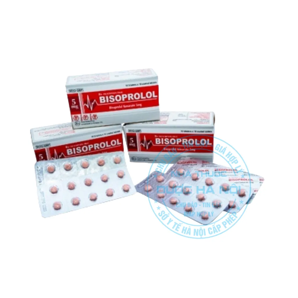 Thuốc Bisoprolol 5mg Khapharco