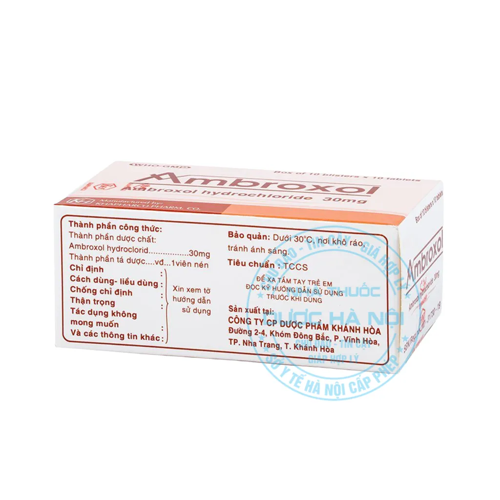 Thuốc Ambroxol 30mg Khapharco