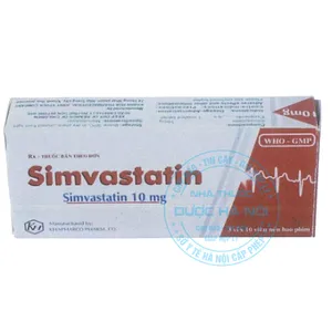Thuốc Simvastatin 10mg phòng ngừa các biến cố nguy hiểm như nhồi máu cơ tim, đột quỵ