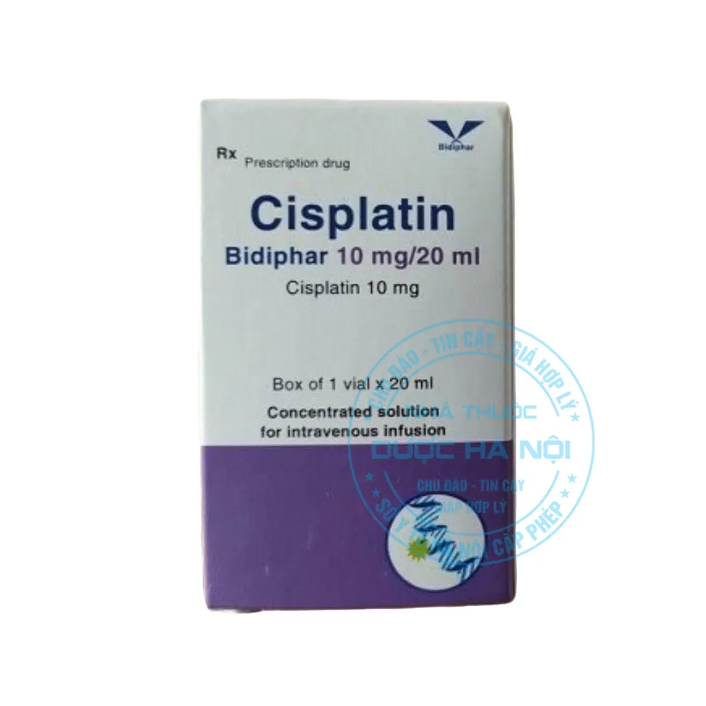 Thuốc Cisplatin Bidiphar 10mg/20ml