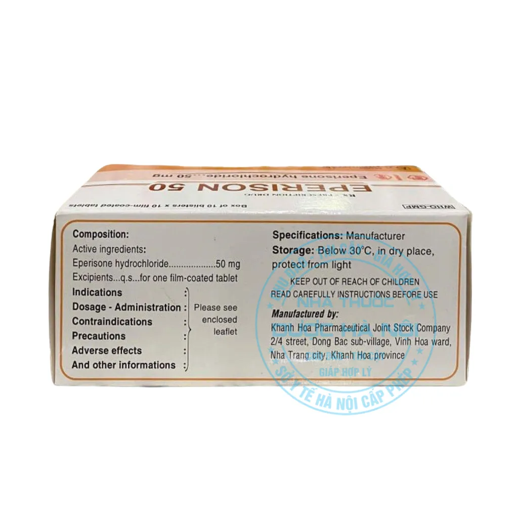 Thuốc Eperison 50 Khapharco