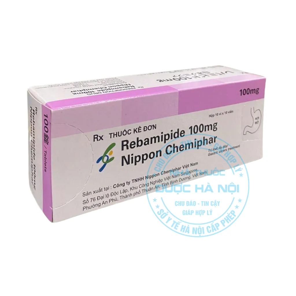 Thuốc Rebamipide 100mg Nippon Chemiphar