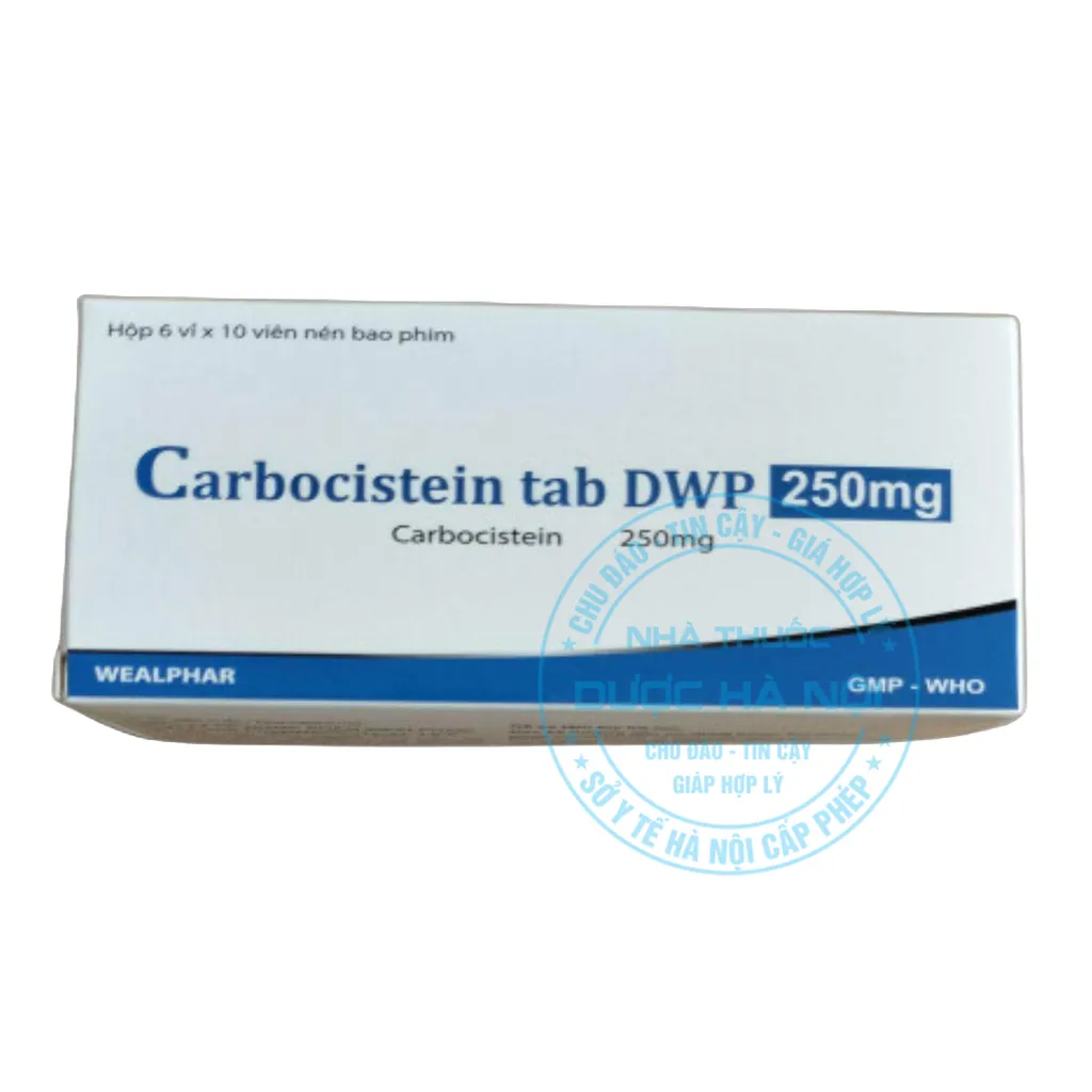 Thuốc Carbocistein Tab DWP 250mg
