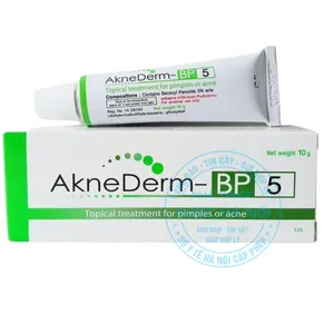 Thuốc Aknederm BP 5% điều trị mụn trứng cá, với hoạt chất Benzoyl Peroxide