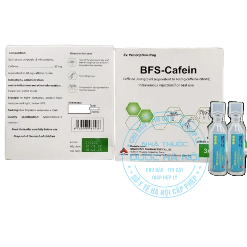 Thuốc BFS-Cafein 30mg/3ml