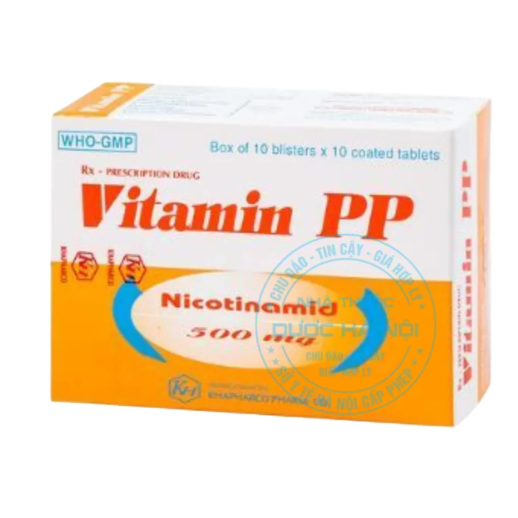 Thuốc Vitamin PP 500mg Khapharco