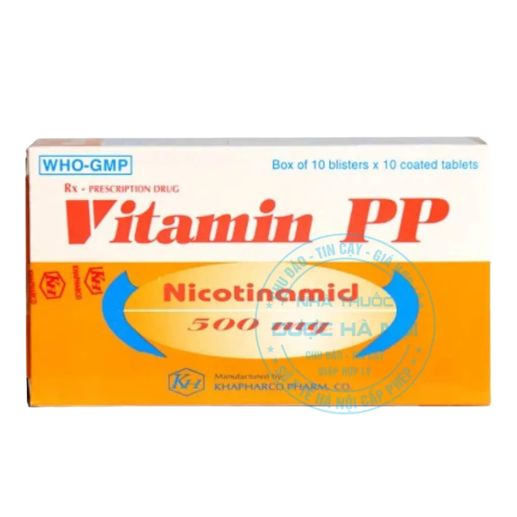 Thuốc Vitamin PP 500mg Khapharco