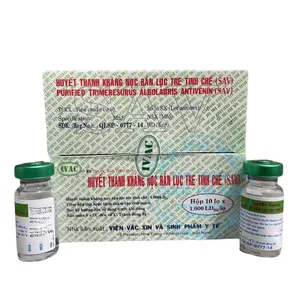 Huyết thanh kháng nọc rắn Lục tre tinh chế (SAV) cấp cứu người bị rắn cắn