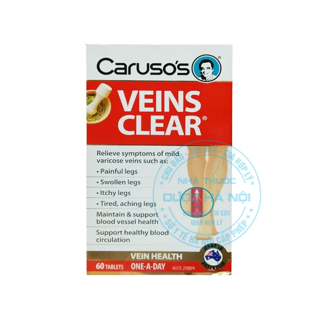 Viên uống Carusos Veins Clear