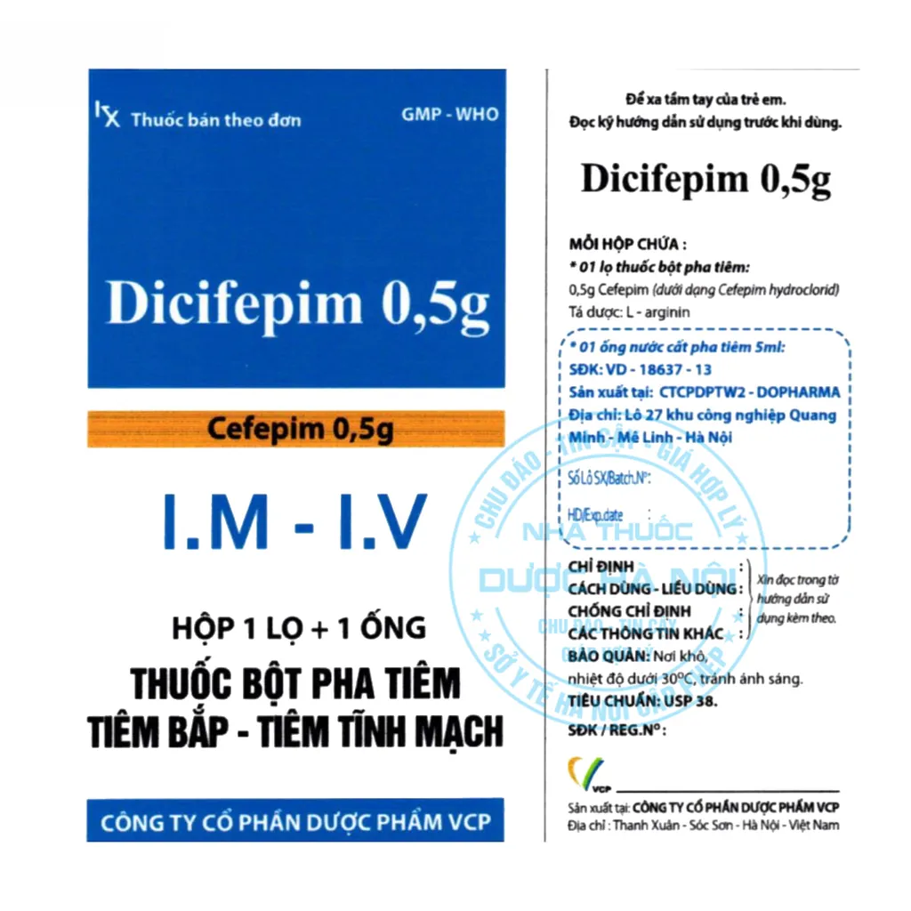 Thuốc Dicifepim 0.5g
