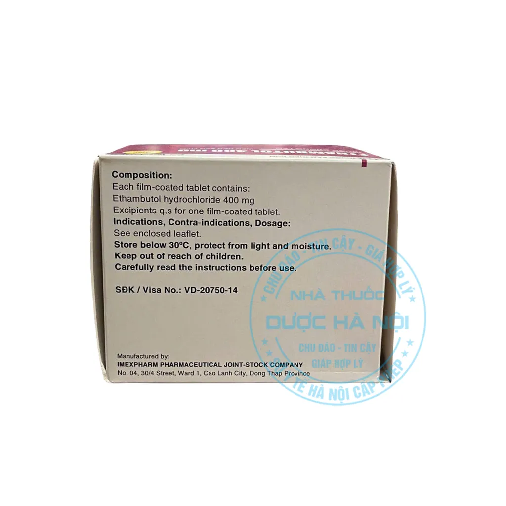 Thuốc Ethambutol 400mg