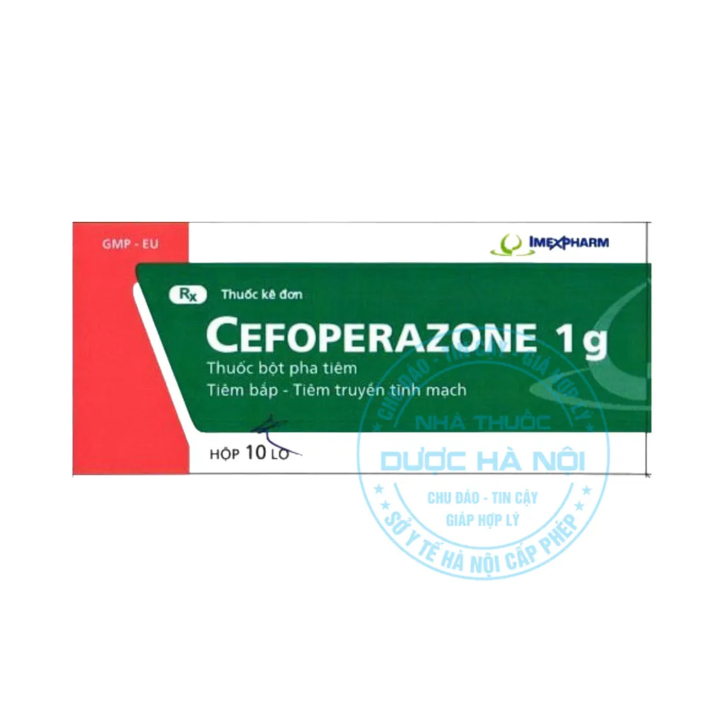 Thuốc Cefoperazone 1g