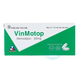 Thuốc VinMotop 30mg điều trị thiếu máu cục bộ sau xuất huyết dưới màng nhện