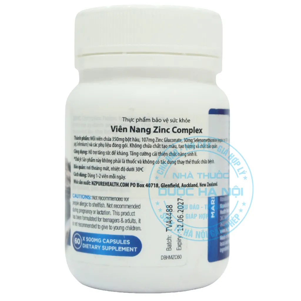Viên uống Deep Blue Health Zinc Complex