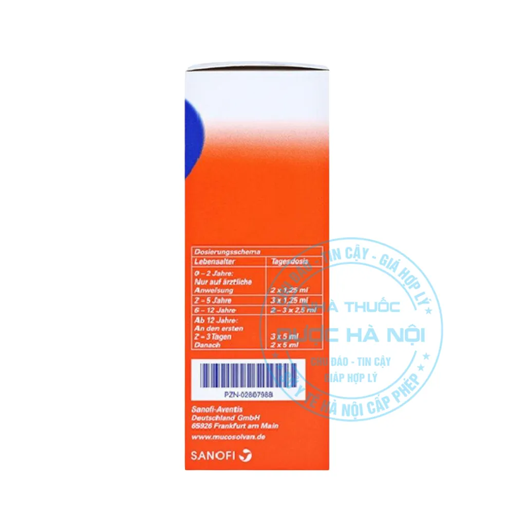 Thuốc Mucosolvan Kindersaft 30mg/5ml