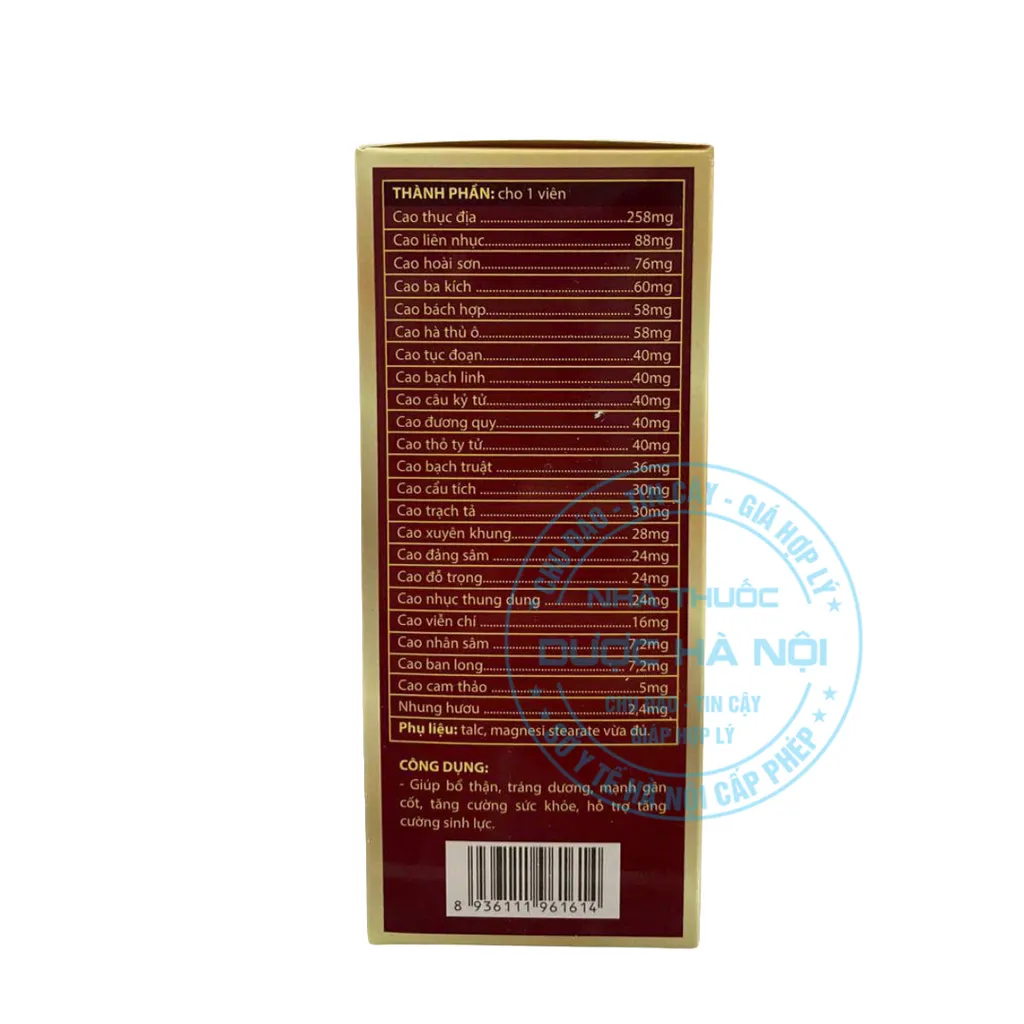 Viên uống Sâm Nhung Bổ Thận TN Pharma