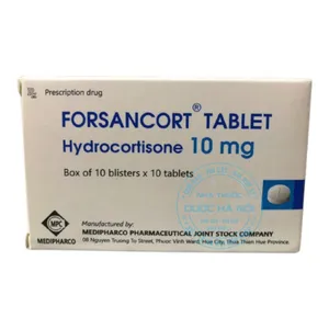 Thuốc Forsancort Tablet điều trị viêm nhiễm hiệu quả cho nhiều dạng bệnh lý (Hộp 10 vỉ x10viên)