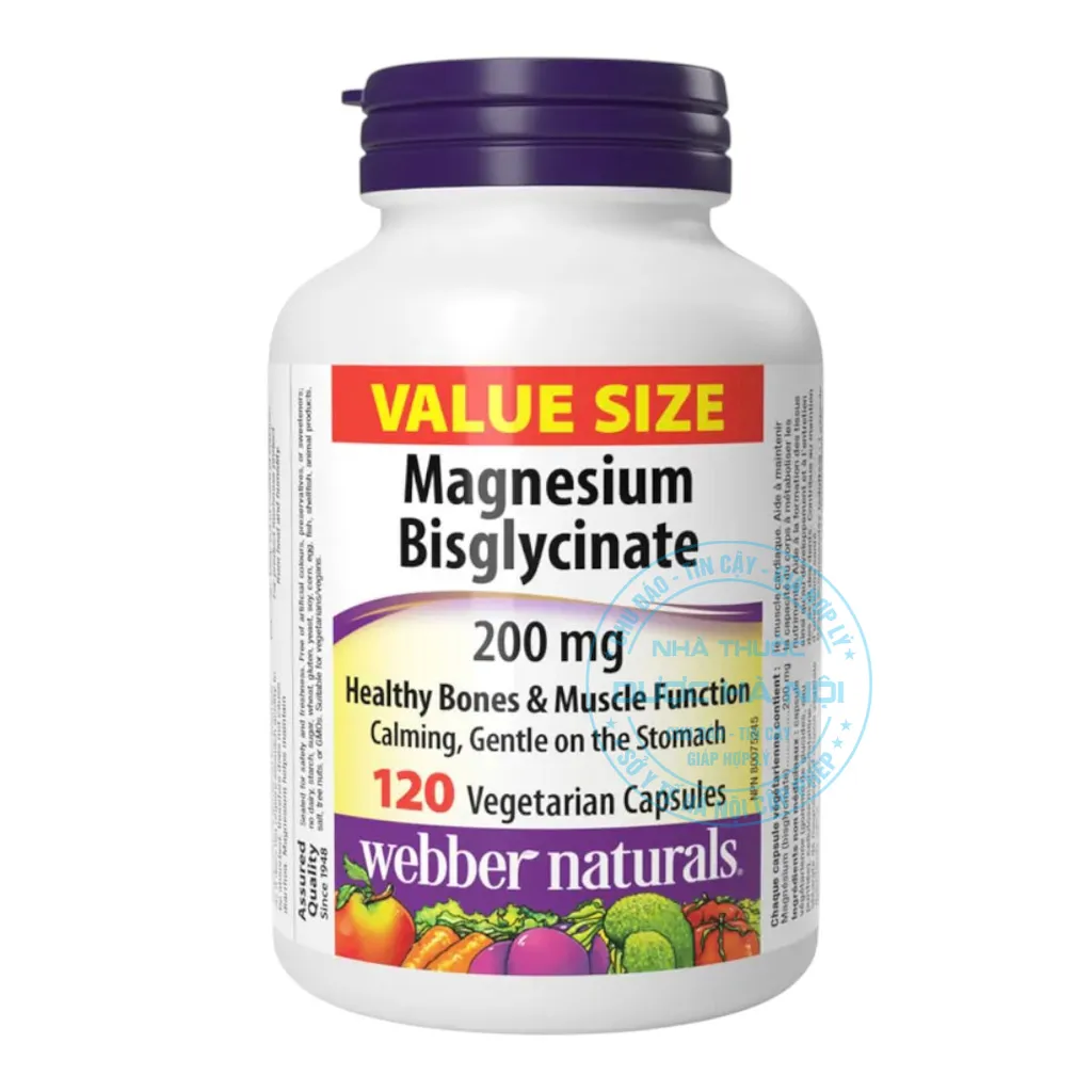 Webber Naturals Magnesium Bisglycinate 200mg