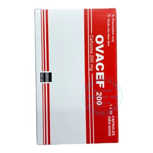 Thuốc kháng sinh Ovacef 200mg (Hộp 1 vỉ x10 viên)