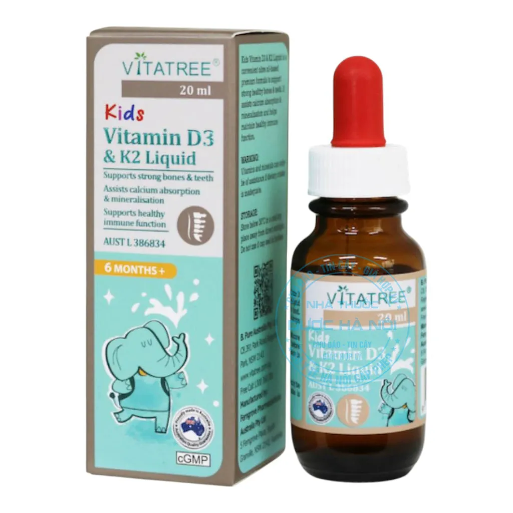 Vitatree Kids Vitamin D3 & K2 Liquid