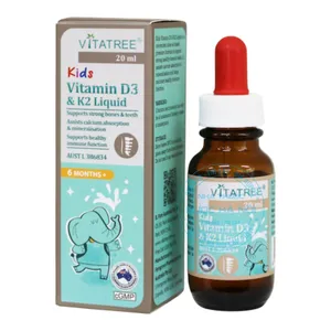 Thực phẩm bảo vệ sức khỏe Vitatree Kids Vitamin D3 & K2 Liquid