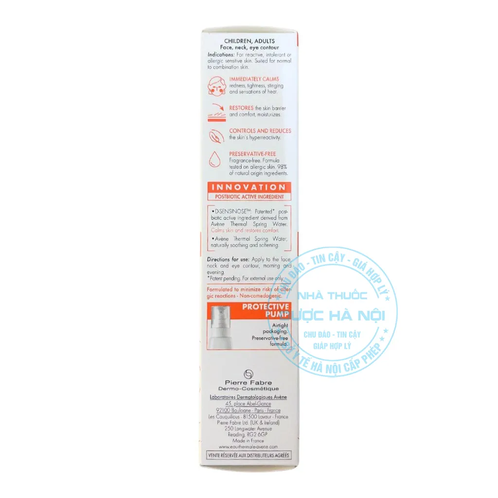 kem dưỡng da Avene Tolerance Control